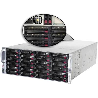 Стоечный сервер с 36 HDD 6ТБ в комплекте TRASSIR UltraStation 36/6 SE AnyIP 128 с лицензиями TRASSIR