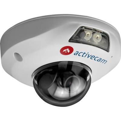 Мини-купольная IP-камера ActiveCam AC-D4121IR1 в вандалостойком корпусе