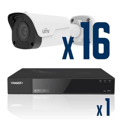 Комплект видеонаблюдения TR-N1216P v2 + 16 камер IPC2124LB-SF28-A