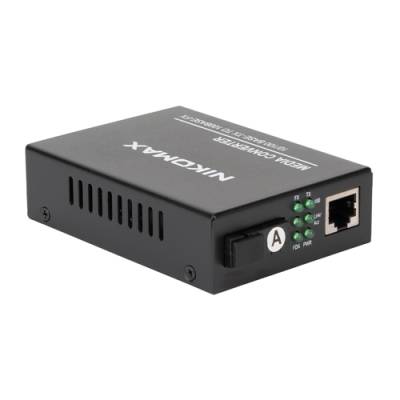 Медиаконвертер неуправляемый nikomax NIKOMAX GL-MC-UTPF-SC1F-18SM-1550-N