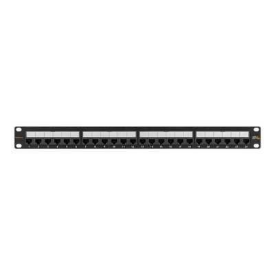Патч-панель Nikomax NMC-RP24UA2-1U-BK