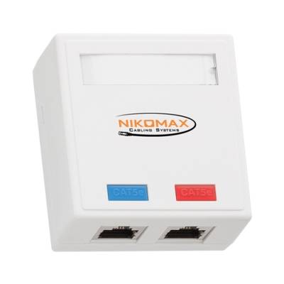 Розетка Nikomax NMC-WO2SD2-WT