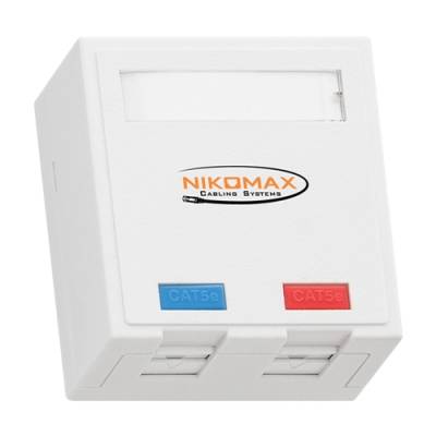 Розетка Nikomax NMC-WO2UD2-FT-ST-WT
