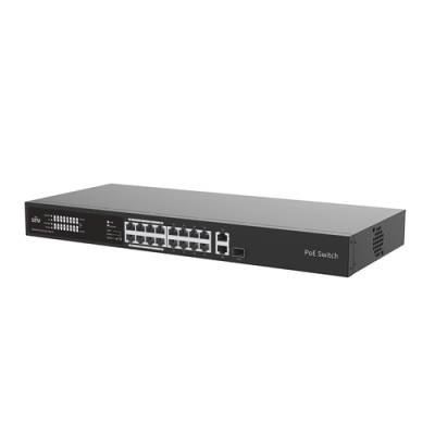 16портовый неуправляемый коммутатор с поддержкой PoE (Power over Ethernet) Uniview NSW2020-16T1GT1GC-LPOE-IN