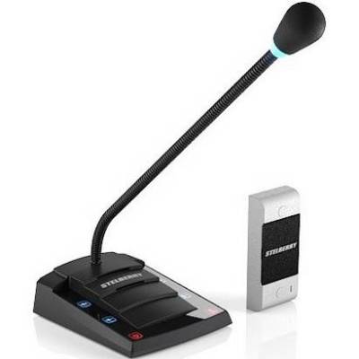 Дуплексное переговорное устройство «клиент-кассир» STELBERRY S-400 c аудиовыходом