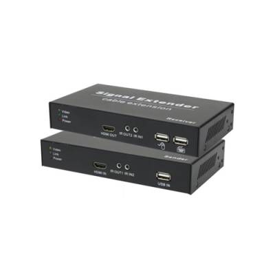 Удлинитель по витой паре HDMI, USB, ИК — RJ-45 Osnovo TA-HiKM+RA-HiKM