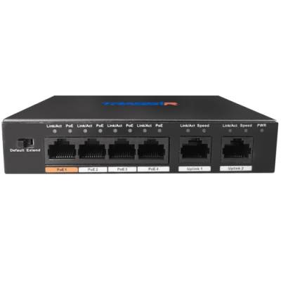 PoE-коммутатор TRASSIR TR-NS1006-60-4POE v2