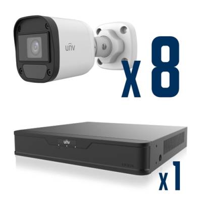 Комплект видеонаблюдения UNV XVR301-08G3 + UHD-B12-F28