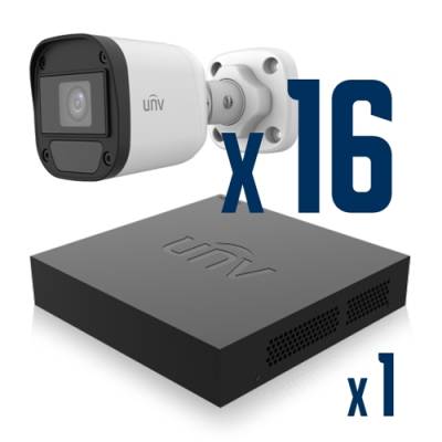 Комплект видеонаблюдения UNV XVR301-16F + UHD-B12-F40