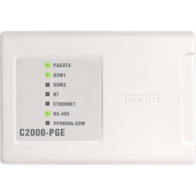 Устройство оконечное объектовое системы передачи извещений по телефонным линиям, сетям GSM, Ethernet С2000-PGE