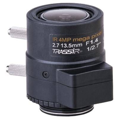 Вариофокальный 4 Мп объектив TRASSIR TR-L4M2.7D2.7-13.5IR с ИК-коррекцией, АРД