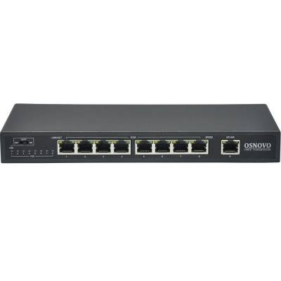 8-портовый неуправляемый PoE коммутатор OSNOVO SW-20900/B Fast Ethernet