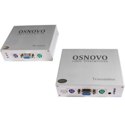 Комплект TA-VKM/1+RA-VKM/1: приемник и передатчик для передачи VGA/клавиатура/мышь до 50 м